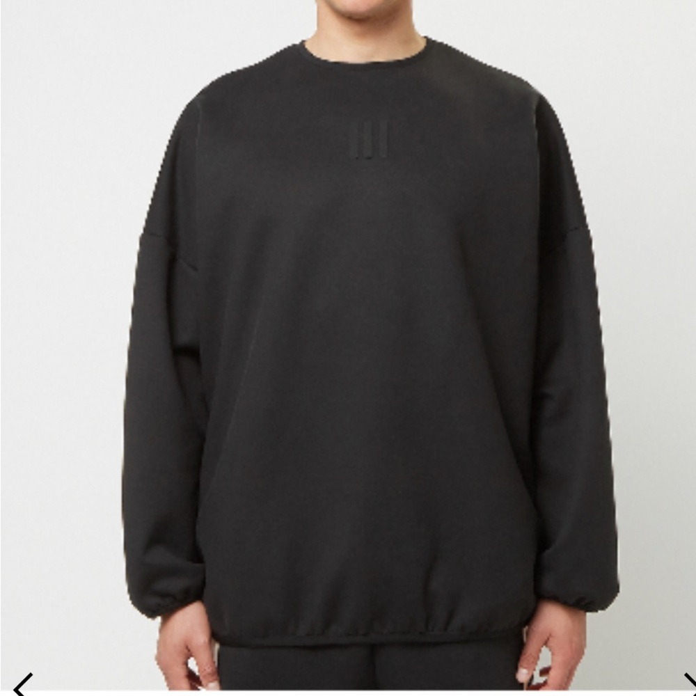 Fear Of God X Adidas Suede Fleece Crewneck Black Size Small